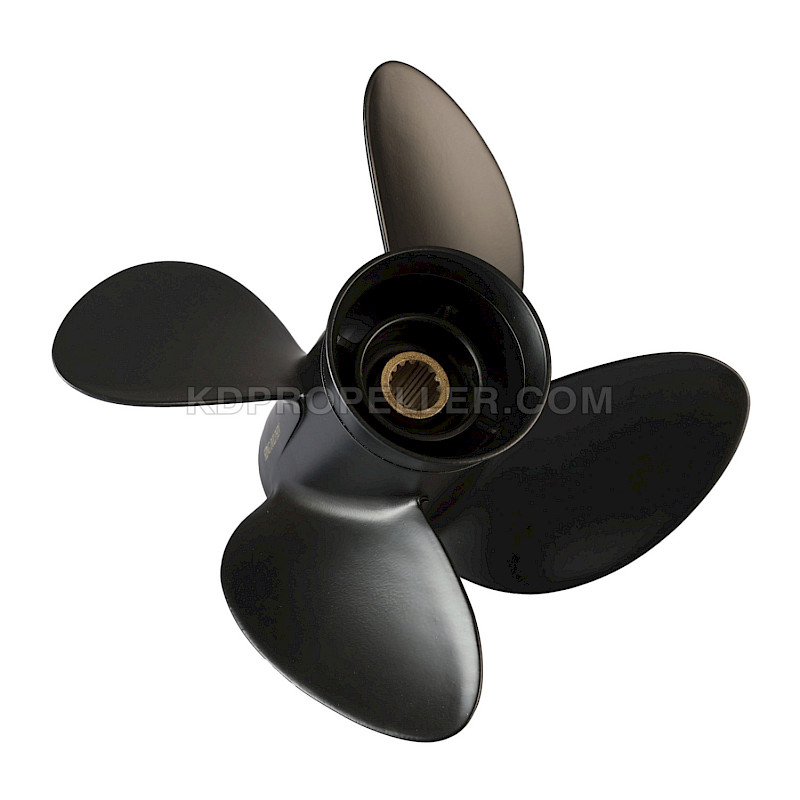 #2414-138-190 KDP 7X High-Strength Alloy 4-Blade Envinrude (BRP Johnson) Outboard Propeller LH - D+ Class (Evinrude 5033325, SOLAS 3413-138-19)