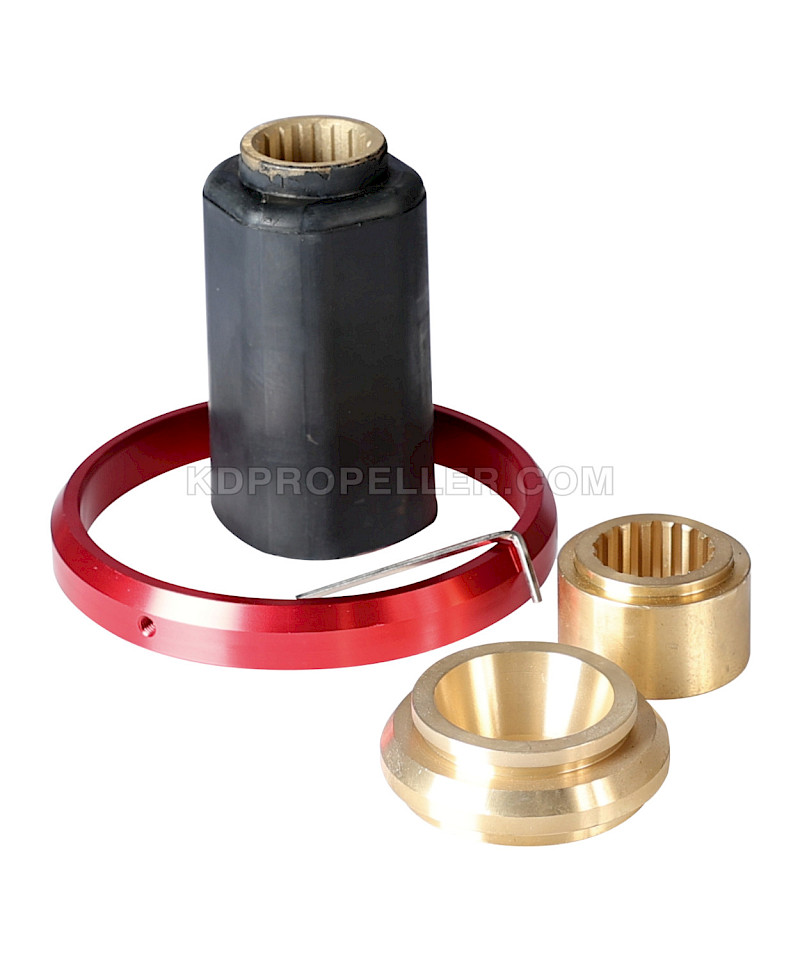#1521-2 KDP Yamaha E-Class Ultra 7X Interchangeable Marine Propeller Rubber Hub Kit (Bronze) - Solas RBX-127